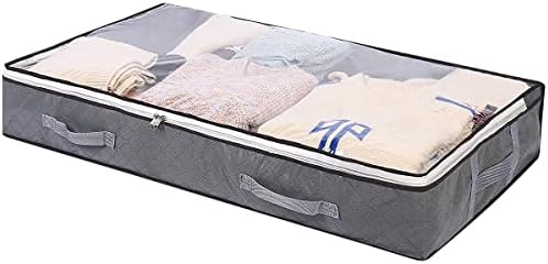 A2B Сгъваема чанта под леглото, Дебели Дишащи Контейнери за съхранение на дрехи под леглото, Голяма Чанта за съхранение