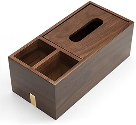 WONDER ME Кутия за Салфетки от Орехово дърво С Дървени Капака, Държач За Кърпички, Хартиена Кутия За Декорация