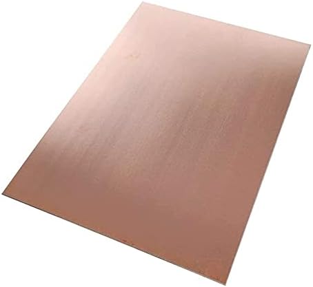 ZHENGYYUU Латунная плоча от Меден лист фолио от Медна ламарина Фолио Plate1. 2X200 X 300 мм Вырезанная Медни Метална плоча,