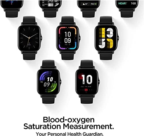 FUNNYBSG GTS 2д Алекса Вградени умен часовник 5 АТМ Дълго Време на автономна работа на 24 часа от 90 Спортни Режими Смарт часовници за Android и iOS