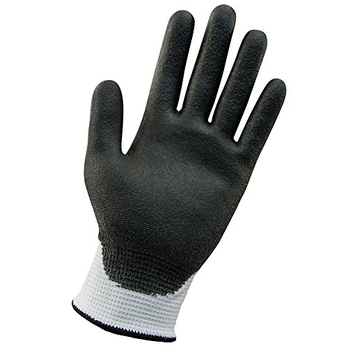 Ръкавици KLEENGUARD G60, устойчиви на гумата икономична класа 3 (42542), Черно-бели, Малки (7)