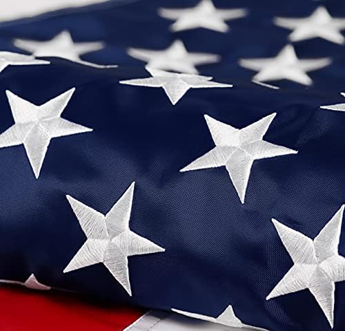 Американски флаг 10x15 фута: Тайният флаг на САЩ, изработен от найлон, с бродирани Звездите, нашитыми ивици, месингови люверсами,