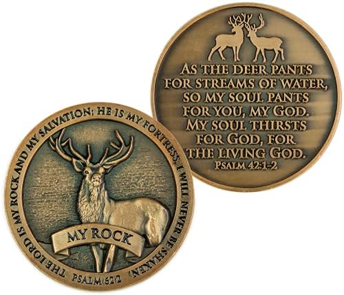 Монета Покана за дивата природа, на Монети, на Природа на американския Лос, Религиозен Джоба на Символичен за ловци и Колектори,