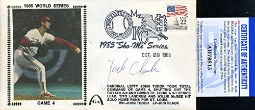 Джак Кларк PSA ДНК Coa Автограф Собственоръчно Подписан от Световната поредица от 1985 г. FDC Cache