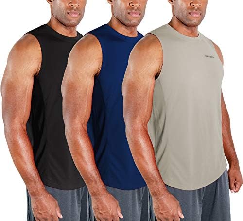 DEVOPS 3 Опаковки Мъжки Мускулни Блузи Без ръкави Dri-Fit, Майк За тренировки Във фитнеса