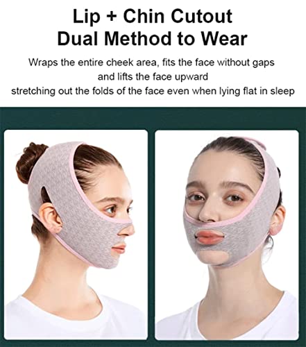 WOSLXM Beauty Маска за сън, за корекция на фигурата, V-образен подтягивающая Маска За Отслабване на лицето, за Многократна