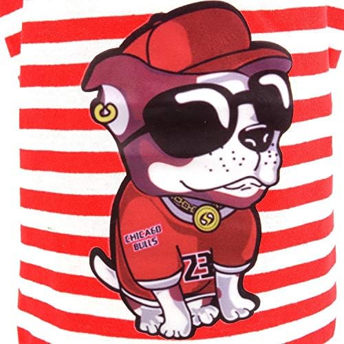 Zunea/ Тениска с малко Куче за Момчета и Момичета, Лятна Памучен Риза на Райета, Риза, Облекло за Кутрета,