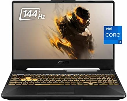 Геймърски лаптоп ASUS 2021 TUF, 15,6 дисплей FHD IPS с честота от 144 Hz, Intel Core i7-11800H 11-то поколение (до 4,60