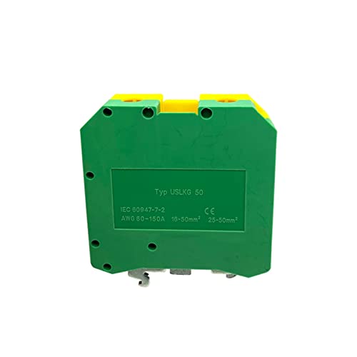 35/50 mm2 U K DIN-рейк, инсталирана на жълто-зелена клеммной опората за Заземяване, Универсално Електрическо съединение,
