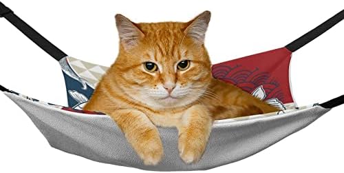 Хамак-Клетка за котки, Японската Легло-Люлка за домашни Животни, Подходящ за Столове-Клетки, Автомобили, Вътрешно