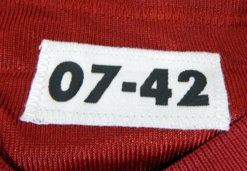 2007 Сан Франциско 49ерс Макензи Хоамбрекер №3, Издаден в Червената фланелка 42 2 - Използваните тениски без подпис за игри NFL