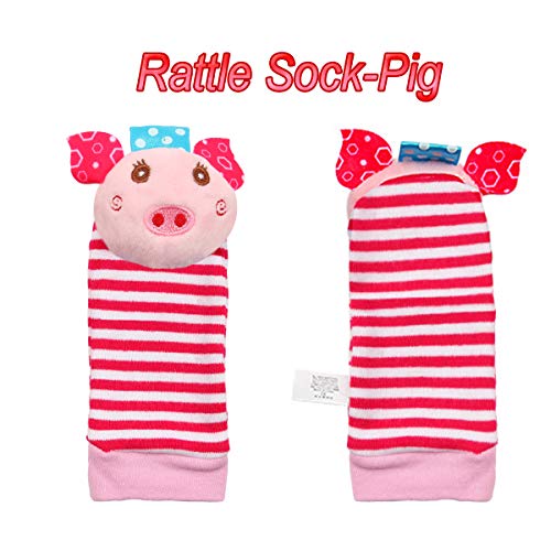 Детски Чорапи от Памук LEYOYO, Симпатични Дрънкалки за крака с Животни, Определени Чорапи за Търсене Чорапи за