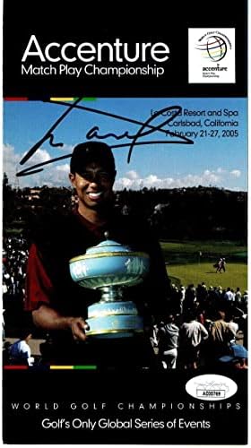 Програма с Автограф от Люк Доналд 2005 Accenture Match Play JSA AD30769 - Списания по голф с Автограф