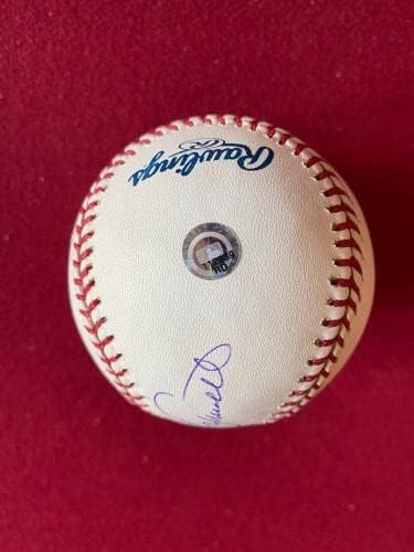 Майк Шмид, с автограф (MLB) Официален бейзболен номер Майкъл Джак. (Редки) - Бейзболни топки с автографи