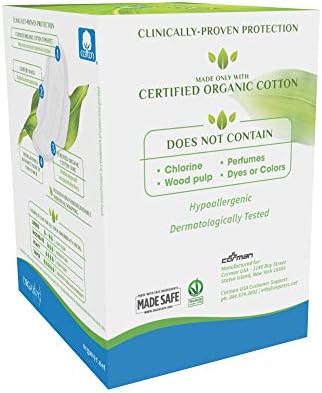Хипоалергенни тампони от органичен памук ORGANYC Day Wings, 10 опаковки (по 2 броя)