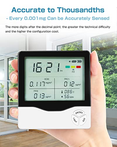 Crispaire мониторинг на качеството на въздуха в помещението Детектор на формалдехид Измерване на температура и влажност