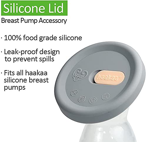 Ръчно молокоотсос haakaa с Устройството за основа и подобряване на Силиконовата капачка (4 грама / 100 мл)