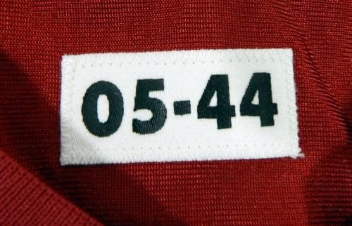 2005 San Francisco 49ers Blank # Game Освободен Червена Риза 44 DP34692 - Използваните тениски За игри NFL без подпис