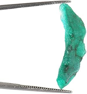 9,5 Карата. Emerald Камък Сертифициран Необработен Лечебен Кристал Камък Зелен Цвят Emerald Crystal Wicca и Рейки, Лечебен