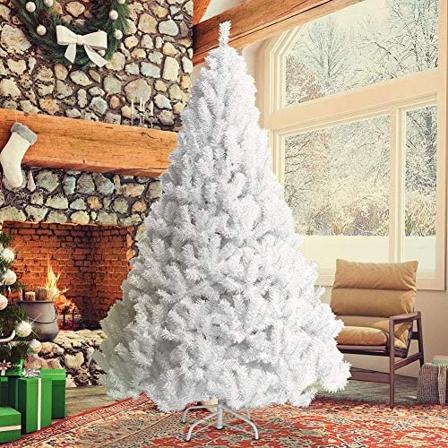 Изкуствена Коледна елха TOPYL 6,8 метра, молив от Бял Бор, Елха Премиум-клас, Навесная с Метална стойка, Екологично Чист PVC