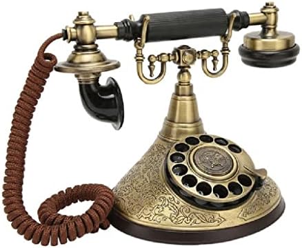 Старият Телефон MJWDP с Въртяща избиране, Кабелна Старомоден Телефон с възможност за Регулиране на силата на Звука за тона