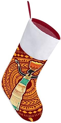 Етническото Рокля Африкански Женски Червени Коледни Празници Чорапи Дом Декорации за Коледната Елха Окачени Чорапи За Камината