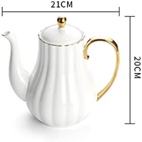 КУТДЫК Бял Чайник пном пен Керамични кана за Кафе Цвете Следобеден Чай Чайник кухненски столове Чай Набор от Аксесоари