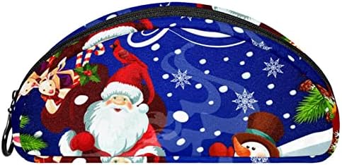 TBOUOBT Косметичка За Грим Пътна Косметичка, Чанта-Портфейл, чанта с цип, Коледен Карикатура на Дядо Коледа