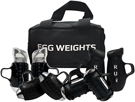 Комплект за джогинг Egg Weights Ultimate за мъже и жени (гарнитура двойка тегло 1,0 килограм, кардио-мини-двойка