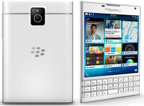 Мобилен телефон BlackBerry Паспорт с фабрично разблокировкой 4.5 32GB 13MP (Бял) - Международната версия Без гаранция
