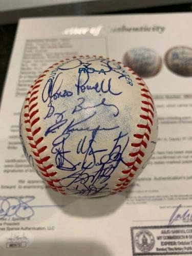 1991 Сиатъл Маринърс подписаха Бейзболен Гриффи Биг Единица на Едгар Визкеля 32 Jsa 2 - Бейзболни топки с