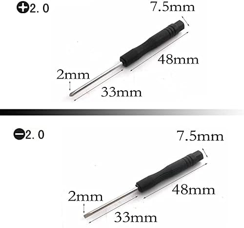 Набор от малки прецизни отвертки Yagizaai | Phillips00, 1,5 мм | Плоски 1,5 мм, 2,0 мм | Torx T4, T5, T6 | 0,6 Y | 0,8 мм | за