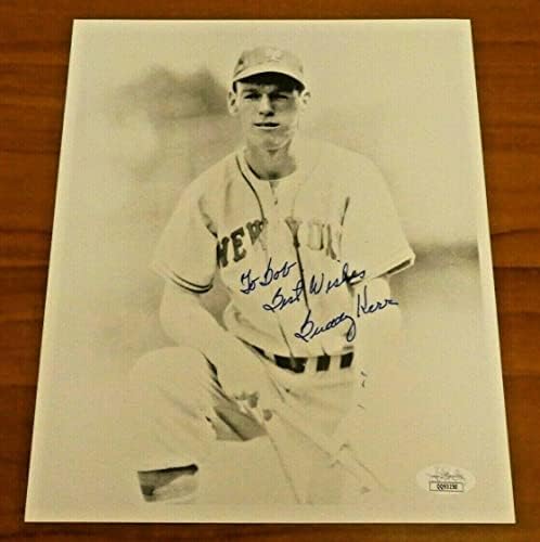 Бъди Кер Подписа Винтажную бейзболен снимка 8x10 с JSA COA - Снимки на MLB с автограф