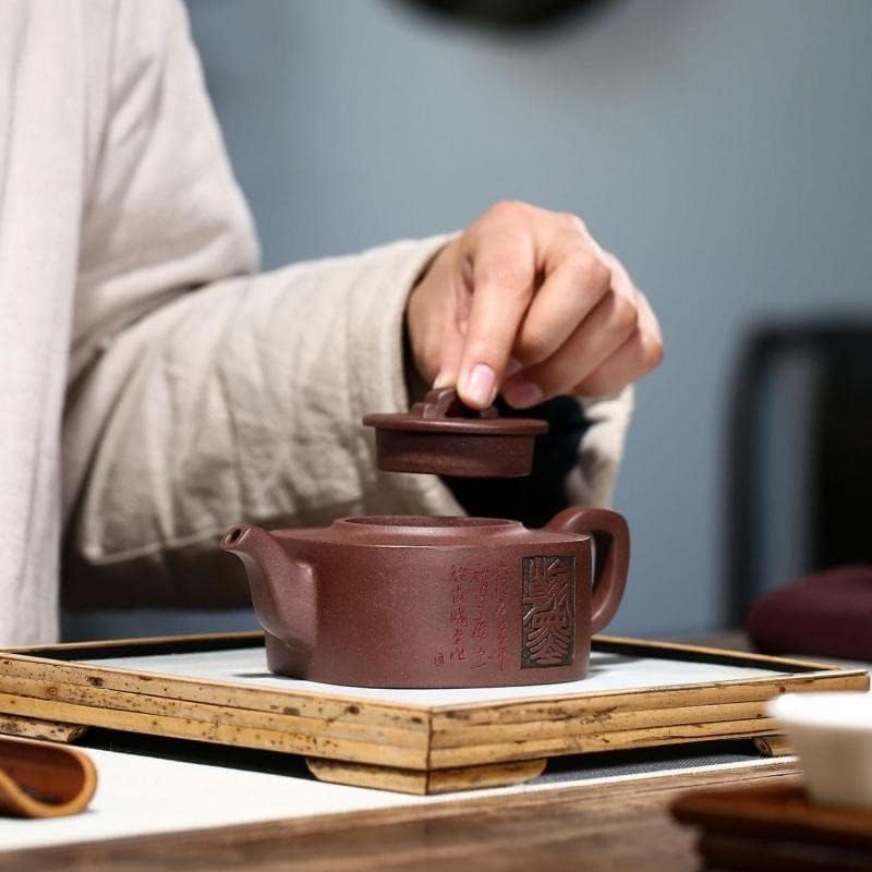 SDFGH Zisha Чайник, Ръчна изработка Кунг-фу Чай и Прибори Лилави Глинени Съдове за Пиене Puer Зелено-Черен Китайски Чай Sifang