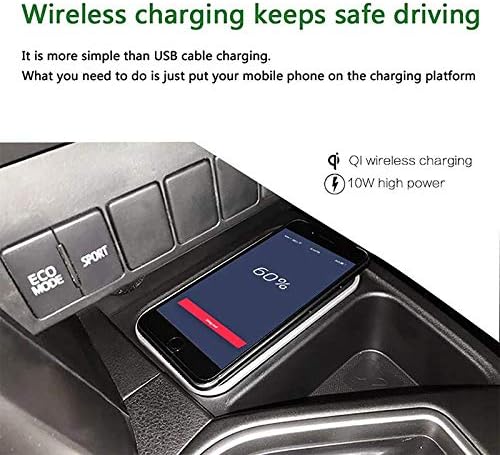 Безжично Зарядно устройство за мобилен телефон Asvegen за Mercedes-Benz GLS GLE 2014-2018, Централна Конзола За Зареждане на смартфони iPhone, Android, Сертифицирани Qi