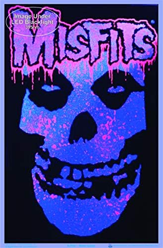 Плакат Misfits Splatter Blacklight - Флокированный - 23 x 35