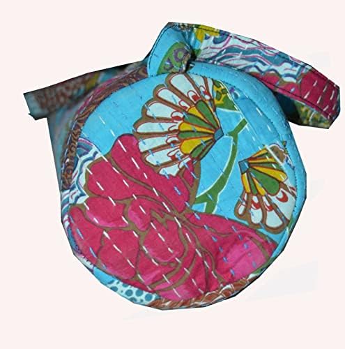 Хлопчатобумажный килимче за йога Kantha Чанта За Носене Чанта през рамо Чанта-тоут Kantha Bag