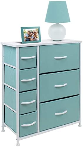 Скрин Sorbus с 7 чекмеджета - Мебелен шкаф за съхранение на детски, юношески, Спални, Детски, игри стая, Дрехи, играчки - Стоманена,