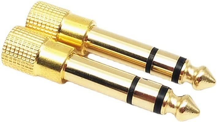BELLESTAR 2 бр с вход от 6,35 мм (1/4 инча) до 3,5 мм (1/8 инча) Жена Адаптер Стереоразъема за кабел, Aux, Китарен