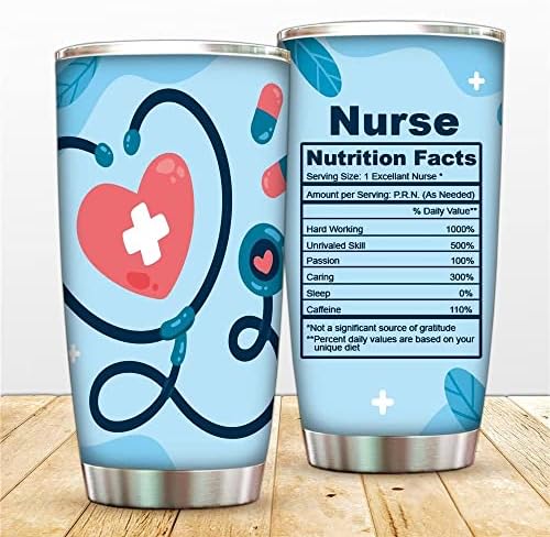 Персонализирана чаша за медицински сестри - Подаръци за жени, Леопардовый чаша от неръждаема стомана, с двоен капак, 20 Мл, Чаша за медицински сестри с соломинкой, По?