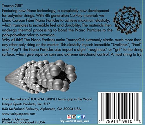 Нано-Технологията Е Tourna Grit Здрава Струна