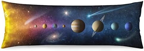 Калъфка за тяло от Слънчевата Система, космоса, Вселена, Галактика, на Планета, Дълга Калъфка с цип, Декоративна