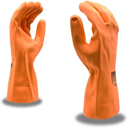 Cordova Safety Products 28-миллиметровые Неопренови / Латексови ръкавици без опора, Оранжево, S / M (43402)
