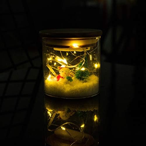 SEWACC направи си САМ Коледна Стъклена Банка Led Лампа Снежните Пейзажи Банки Светлина Вечерни Украса Фестивал Подарък за Домашно Бара Магазин за Дома