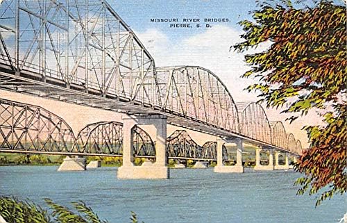 На моста на река Мисури Пиер, Южна Дакота SD Картички