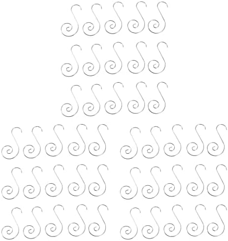 450 бр Декоративни Куки S Образна Форма, От Неръждаема Стомана Стенни Закачалки Сребрист Цвят