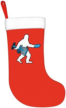 Yoigng Снежен Човек Карам Голф Коледен Отглеждане На Коледни Чорапи, Класически Празнична Украса Камина Окачен