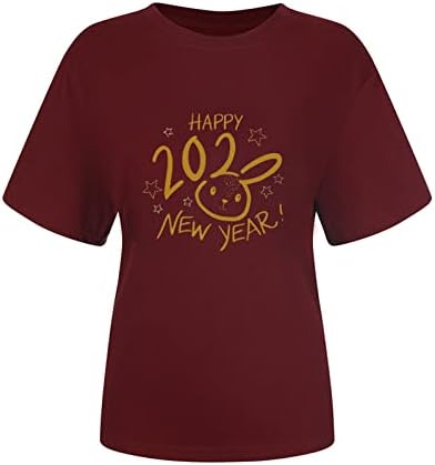 2023 Облекло Къс Ръкав през Цялата Силует Памук Графичен Плюс Размер Забавно Блуза, Риза за Жени Тениска Лято Есен