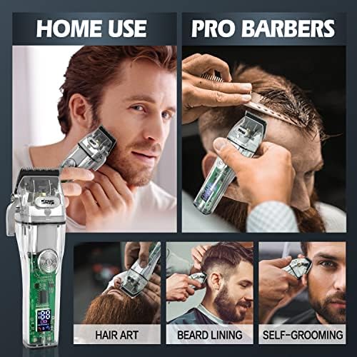 DSP Комплект за Подстригване на Коса и Професионални Машинки за Подстригване на коса за мъже Акумулаторни Фризьорски салон