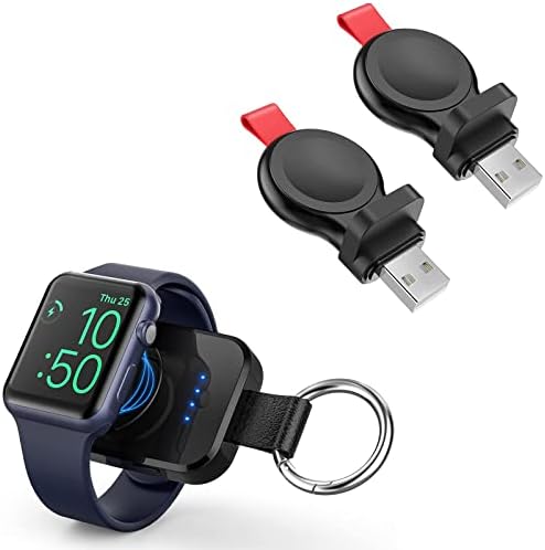 1 бр. Перезаряжаемое зарядно за Apple Watch капацитет от 1000 mah, 2 USB-зарядно за Apple Watch за пътуване, което е съвместимо